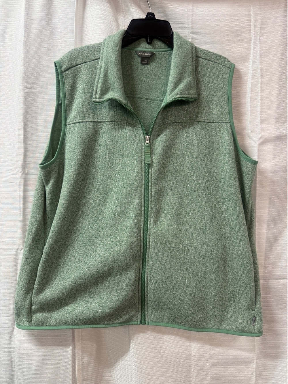 Eddie Bauer Women's 2XL Green Polyester Fleece Vest